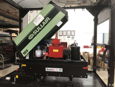 4 Setiau 185CFM Parth 2 Cywasgydd Aer Ardal Beryglus